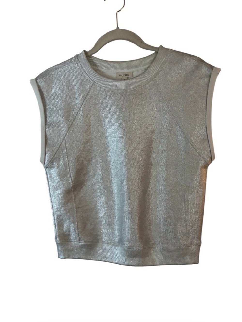 Anthropologie Pilcro Shiny Knit Muscle Top Sz XS